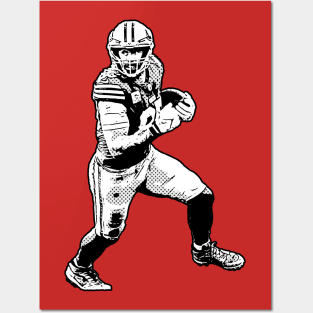 George Kittle comic style Posters and Art